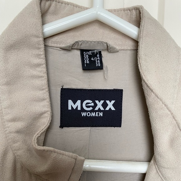 Suede MEXX blazer. Light tan. EUC - Picture 3 of 3